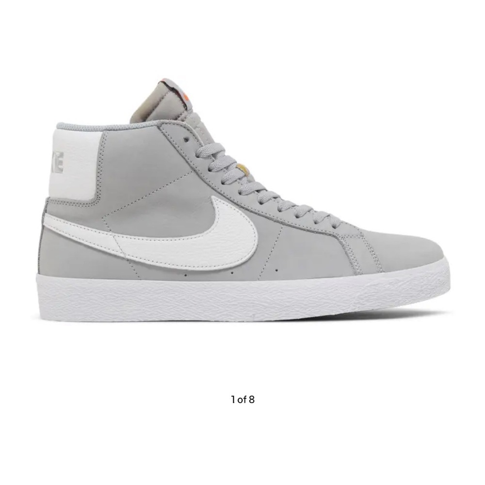 Nike high top grey lace up athletic canvas shoes sneakers size 10